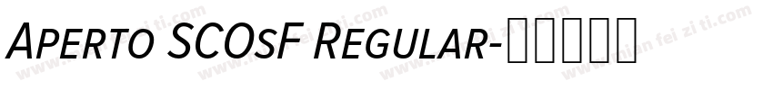 Aperto SCOsF Regular字体转换